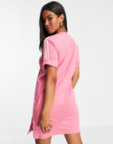 adidas Originals Pink T-Shirt Dress with British Flag Design
