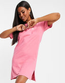 adidas Originals Pink T-Shirt Dress with British Flag Design