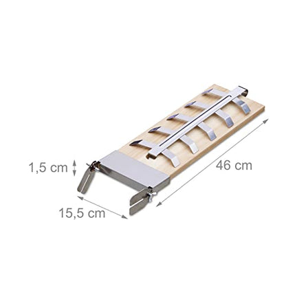Relaxdays - Flame-Grilled Salmon Boards Set of 2 with Cedar Wood Holders