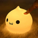 ZkLili Cute Dumpling Night Light for Kids' Rooms, Kawaii Silicone Lamp