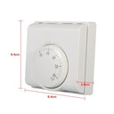 Duqtmbdt - Mechanical Thermostat for Gas Boiler, 220V, Pushbutton Switches, Remote Control
