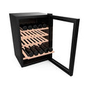 Cecotec - 48 Bottle Bolero GrandSommelier 4850 Wine Refrigerator, Adjustable Temp, LED Lighting, Black Design