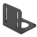 Hilitand - DC Gear Motor Mounting Bracket, Black Stainless Steel for NEMA 23