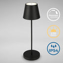 B.K.Licht - Dimmable Wireless LED Table Lamp for Indoor & Outdoor Use