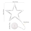 Uonlytech - Twinkling LED Window Lights with Suction Cups for Indoor Xmas Decor