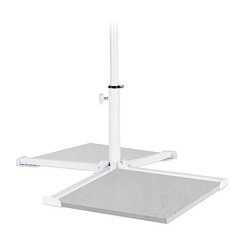 Relaxdays - Foldable Parasol Plate Stand for 19-38 mm Umbrella Poles, Steel