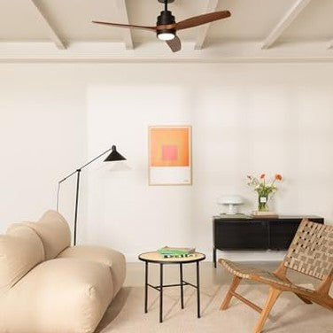 Create - WindStylance DC Ceiling Fan with Light, WiFi Enabled, 40W, Quiet, 132cm, 6-Speed, Timer, Reversible, Adjustable Height, DC Motor