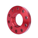 CarBole 5x120 Wheel Spacer Adapters in red, designed for BMW vehicles, showcasing high-quality aluminum alloy construction.