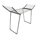 Relaxdays - Folding Plastic Clothes Drying Rack, 13 M, Black, 104 X 169 X 54.5 Cm