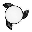 Cecotec - EnergySilence Aero 4280 Ceiling Fan with Retractable Blades, 40W Lamp, Timer, Black