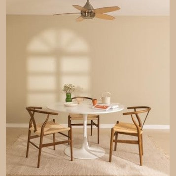 Create - Windflouwood Ceiling Fan with Remote, Quiet Reversible Blades, 3 Light Settings, 107cm