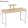 Chleby Computer Desk with Screen Stand - Yellow