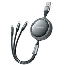CafeLe Retractable Charging Cable - Fast 5V/3A, Universal Compatibility