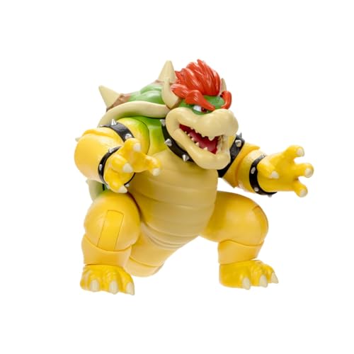 Unknown - Super Mario Bros. Movie Bowser Figure, 7-Inch, 15 Articulation Points, Water-Activated Fire Effect