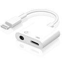 Seulliya 2-in-1 Charging & Audio Adapter for iPhone with Lightning connector and 3.5mm headphone jack
