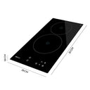Cecotec Ceramic Hob 2 Zones With Touch Control and Timer