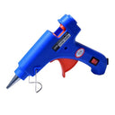 Blue Generic Hot Glue Gun 20W with 7mm glue sticks, compact and lightweight design