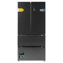 Cecotec French Door Fridge 510L with sleek dark design and four doors