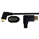 Zdycgtime Type C 3.1 Extension Cable 90 Degree Male to Male - 10gbps Data Transfer