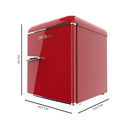 Cecotec - Retro Mini Fridge 45L, Energy Class E, Ice Tray, Chrome Handle
