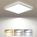 Illuminate your space with Zemty Square LED Ceiling Light. 1800LM, IP44 waterproof, 3 color temperatures. Ideal for kitchen, bathroom, and more.