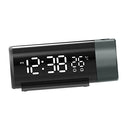 Enakshi - Projection Alarm Clock with LED Display, Corded Design for Kids