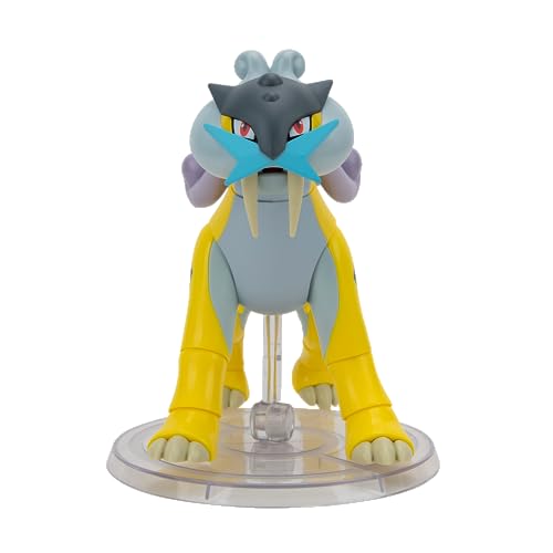 Brand Pokemon - Raikou 6" Super-Articulated Figure, Authentic Select Series Details