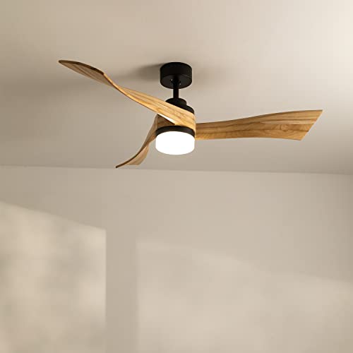 Create - Wind Curve Ceiling Fan with Light, Remote Control, Quiet DC Motor, 132cm, 6 Speeds, Timer, Dual Mode