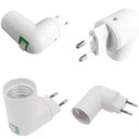 Karells - E27 Wireless Lamp Socket with Switch, 2pcs for Mobile Kitchen/Garage