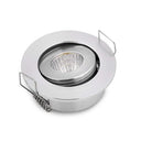 JOYINLED 3W COB LED Recessed Ceiling Light in silver, showcasing its modern design and adjustable features.