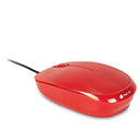 Ngs - Flame Red 1000dpi Optical Mouse, USB Wired, Ambidextrous Design, 3 Buttons