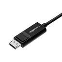 Amazon Basics - Bi-Directional USB-C to DisplayPort Cable, 3 ft, Black, 4K Support