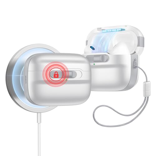 ESR - AirPods Pro Case with Magnetic Lid Lock, Full Drop Protection, White