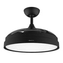Cecotec - EnergySilence Aero 4280 Ceiling Fan with Retractable Blades, 40W Lamp, Timer, Black
