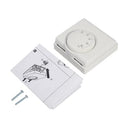Duqtmbdt - Mechanical Thermostat for Gas Boiler, 220V, Pushbutton Switches, Remote Control