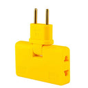 Wall Adapter with 3 Sockets - Ultra-Thin Flat Plug for Tight Spaces