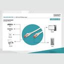 Digitus Cat 6 Ethernet Cable, Rj45, Compatible With Multiple Devices, Low Smoke Zero Halogen