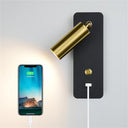 Lkhfoaqm - LED Wall Lights with Switch, USB Interface, 7W, Modern Design