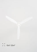Create Windstlyance Natural Wood/White Ceiling Fan with Control