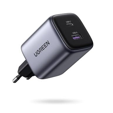 UGREEN - Nexode 35W Dual Port USB C GaN II Fast Charger Black