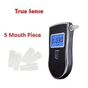 True Sense - Portable Digital Breath Analyzer with LCD Display & 5 Mouthpieces
