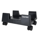 Vultech - CP-02 4 Wheel Plastic Car Black, Max Load 20kg, Locking Clips