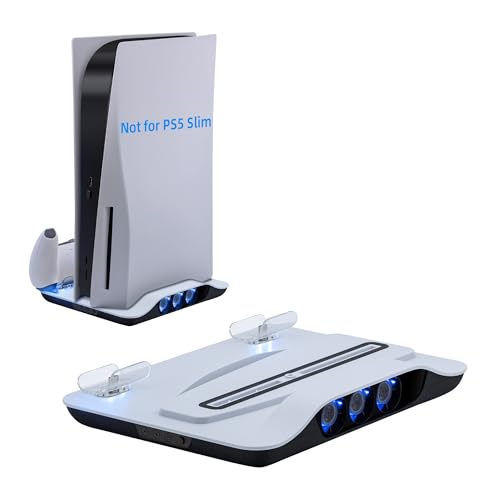 Mcbazel - Vertical PS5 Console Cooling Charger Station with Dual Fast Charging Dock