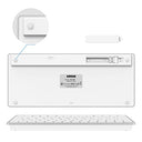Arteck - 2.4G Wireless Ultra Slim Keyboard with Media Hotkeys for PC & Laptop