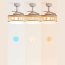 Create - Wind Clear Ceiling Fan with Light, 40W, Ø108 cm, 6 Speeds, Retractable Blades, 3 Light Temperatures, Timer, Summer-Winter Mode