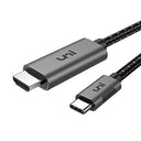 USB C to HDMI Cable 3ft by Uni - 4K@60Hz, Braided, Thunderbolt Compatible