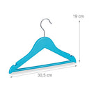 Relaxdays - Children’s Wooden Coat Hangers Set of 20 with 360° Swivel Hooks