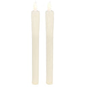 Ideen Mit Herz - Set of 2 LED Real Wax Candles, 25 cm High, Flickering Effect
