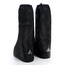 Eubuy - Reusable Black Waterproof Rain Boot Covers for Men & Women, Double Layer Protection