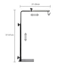 Aiicioo - Adjustable Reptile Lamp Stand with Heat Fixture Hanger and Floor Holder